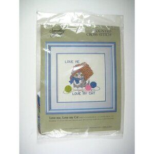 Love Me Love My Cat Counted Cross Stitch Kit By Something Special